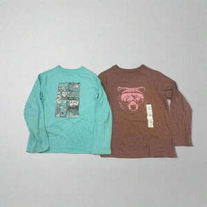 2-Pack Boys' Long-Sleeve Shirts Size S (6-7) – New Without Tags